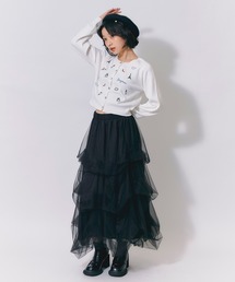 REDYAZEL（レディアゼル）の「タックバルーンボリュームチュールロングスカート（スカート）」