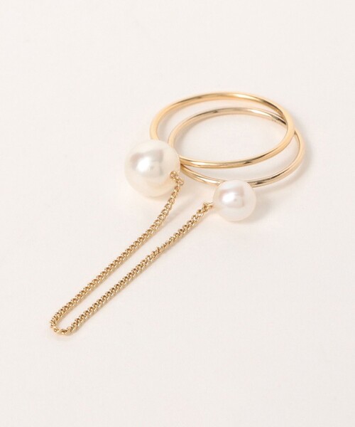Demi-Luxe BEAMS（デミルクス ビームス）の「jour couture / meteor.04 リング（リング・レディース・ホワイト・ONE SIZE）」の3枚目の写真