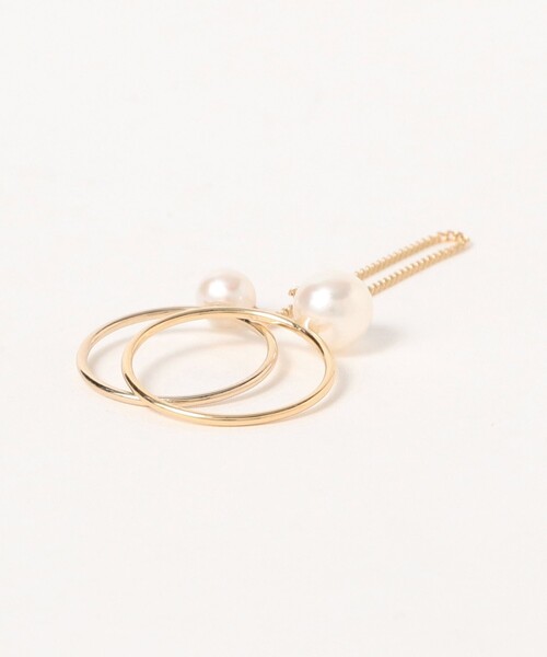 Demi-Luxe BEAMS（デミルクス ビームス）の「jour couture / meteor.04 リング（リング・レディース・ホワイト・ONE SIZE）」の4枚目の写真