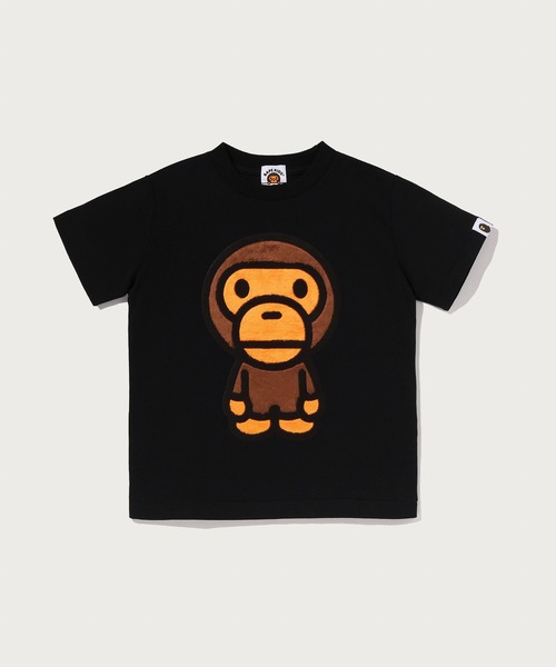 A BATHING APE(アベイシングエイプ)の「BOA BIG BABY MILO TEE(Tシャツ/カットソー・キッズ・ホワイト/ブラック・110/140/130/100/90)」の2枚目の写真