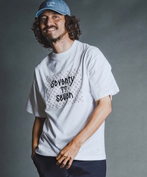 seventy seven（セブンティセブン）の「mt10613- heavy oz  S-S rugged t-shirt (monogram) Tシャツ(7726W260)（Tシャツ/カットソー）」