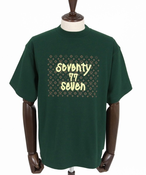 seventy seven（セブンティセブン）の「mt10613- heavy oz  S-S rugged t-shirt (monogram) Tシャツ(7726W260)（Tシャツ/カットソー・メンズ・ホワイト/ブラック/グリーン・S/M/L/XL）」の16枚目の写真