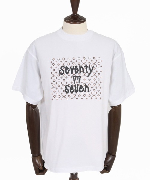 seventy seven（セブンティセブン）の「mt10613- heavy oz  S-S rugged t-shirt (monogram) Tシャツ(7726W260)（Tシャツ/カットソー・メンズ・ホワイト/ブラック/グリーン・S/M/L/XL）」の17枚目の写真