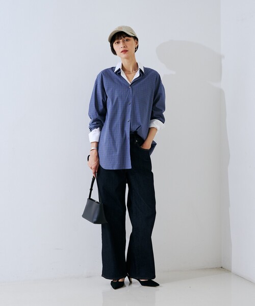 Rouge vif（ルージュヴィフ）の「コットンレイヤーデザインシャツ（シャツ/ブラウス・レディース・ブルー系その他/ダークネイビー・フリー）」の17枚目の写真