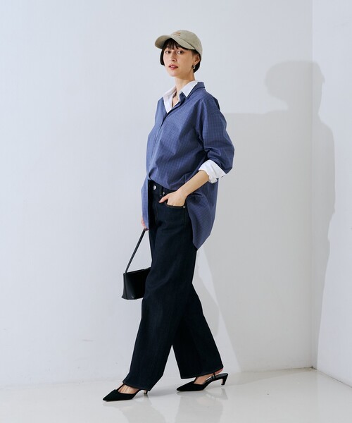 Rouge vif（ルージュヴィフ）の「コットンレイヤーデザインシャツ（シャツ/ブラウス・レディース・ブルー系その他/ダークネイビー・フリー）」の19枚目の写真
