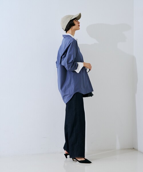 Rouge vif（ルージュヴィフ）の「コットンレイヤーデザインシャツ（シャツ/ブラウス・レディース・ブルー系その他/ダークネイビー・フリー）」の20枚目の写真