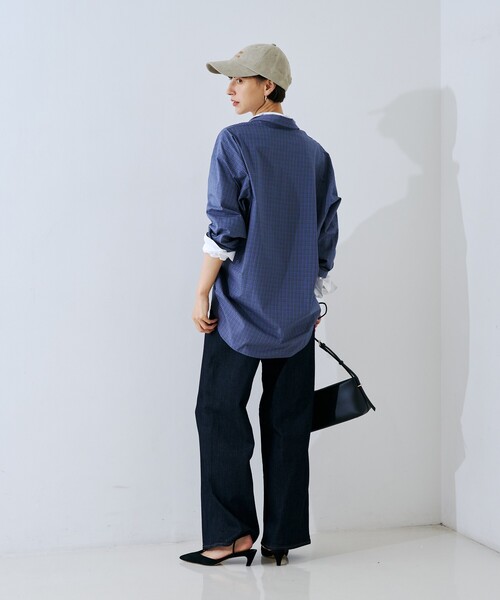 Rouge vif（ルージュヴィフ）の「コットンレイヤーデザインシャツ（シャツ/ブラウス・レディース・ブルー系その他/ダークネイビー・フリー）」の21枚目の写真