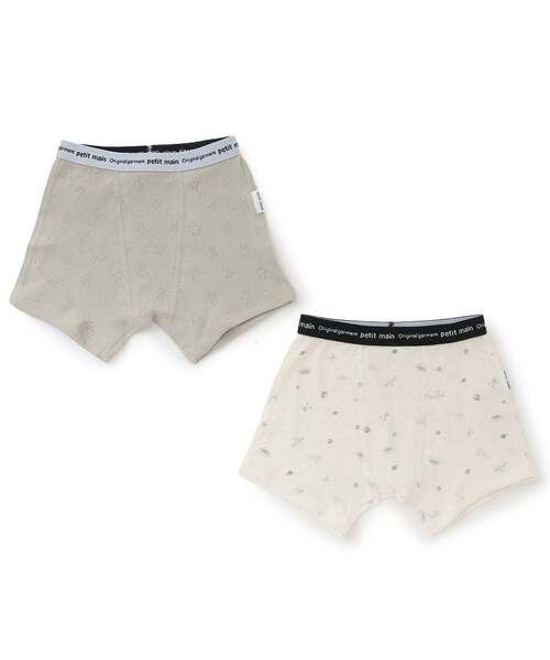 ＊*＊様 ♥美品♥petit main♥130cm♥25点♥更に新品未使用パンツ 弱酸性】ボクサーパンツ（ボクサーパンツ）｜petit main（プティマイン