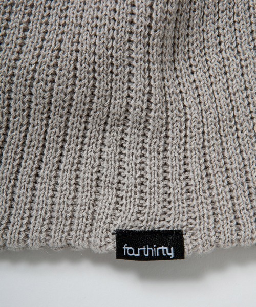 430(フォーサーティ)の「mko13795-CR MID BEANIE ビーニー ニット帽(26-172)(ニットキャップ/ビーニー・メンズ・グレー/アイボリー/ブルー/ブラック・FREE)」の6枚目の写真