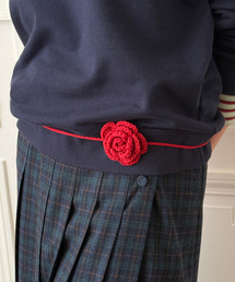 SINOON（シヌーン）の「Knit Rose Tie (Red)（ネクタイ）」