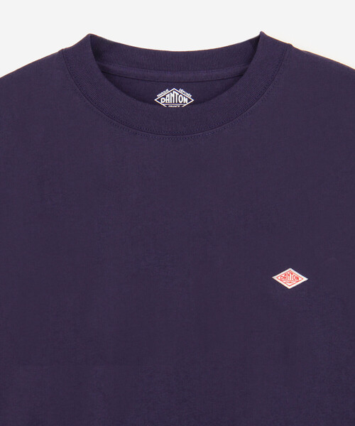 DANTON(ダントン)の「DANTON | クルーネック 長袖Tシャツ SOLID MEN(Tシャツ/カットソー・メンズ・パープル/ダークグリーン・L/S/XL/M)」の4枚目の写真
