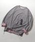 SITRY（シトリー）の「SITRY Double Face Mulch Function Drawcord T-shirt/別注 吸水速乾 抗菌 ダブルフェイス 配色 オーバーサイズ ドローコード ロールアップ 長袖Tシャツ ロンT レディース メンズ（Tシャツ/カットソー・M）」