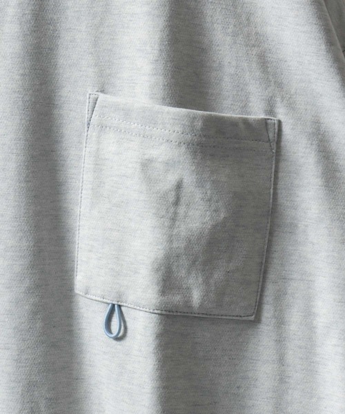 SITRY（シトリー）の「SITRY Double Face Mulch Function Drawcord T-shirt/別注 吸水速乾 抗菌 ダブルフェイス 配色 オーバーサイズ ドローコード ロールアップ 長袖Tシャツ ロンT レディース メンズ（Tシャツ/カットソー・メンズ・グレー/ベージュ/ネイビー/ブラック/アッシュ/チャコール・M/L/XL）」の17枚目の写真