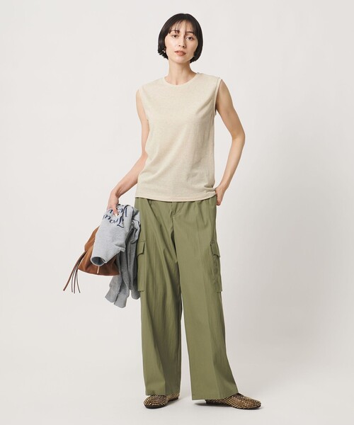 UNITED ARROWS(ユナイテッドアローズ)の「ラメ テンジク ノースリーブ カットソー(Tシャツ/カットソー・レディース・ゴールド/シルバー/ダークグレー・FREE)」の8枚目の写真