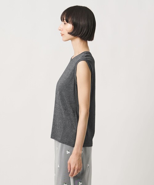 UNITED ARROWS(ユナイテッドアローズ)の「ラメ テンジク ノースリーブ カットソー(Tシャツ/カットソー・レディース・ゴールド/シルバー/ダークグレー・FREE)」の13枚目の写真