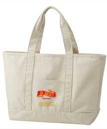 Ol' Basics（オール・ベーシックス） ビッグトートバッグ キャンバス リボンイラスト ロゴ プリント 鞄 BAG アメカジ メンズ レディース ユニセックス