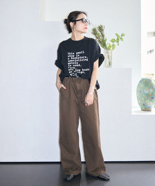 LOOSE JOINTS(ルーズジョインツ)の「LOOSE JOINTS FROTSAMBOOKS S' S/S Tシャツ(Tシャツ/カットソー・レディース・ブラック/ホワイト・MEDIUM)」の16枚目の写真