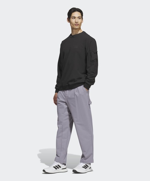 adidas(アディダス)の「クライマウォーム 起毛 クルートップス【adidas Golf/アディダスゴルフ】(ブルゾン・メンズ・ブラック・X-LARGE/SMALL/MEDIUM/LARGE/3XL/XX-LARGE)」の6枚目の写真