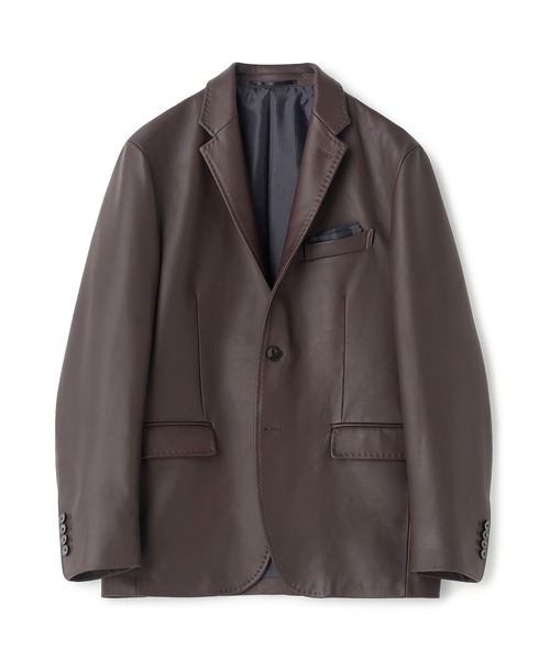 MEN'S BIGI(メンズビギ)の「シープレザー テーラードレザージャケット(テーラードジャケット・メンズ・ブラック/ブラウン・01/02/03/04)」の8枚目の写真
