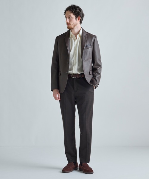 MEN'S BIGI(メンズビギ)の「シープレザー テーラードレザージャケット(テーラードジャケット・メンズ・ブラック/ブラウン・01/02/03/04)」の6枚目の写真