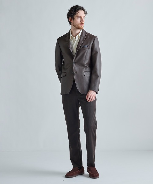 MEN'S BIGI(メンズビギ)の「シープレザー テーラードレザージャケット(テーラードジャケット・メンズ・ブラック/ブラウン・01/02/03/04)」の5枚目の写真