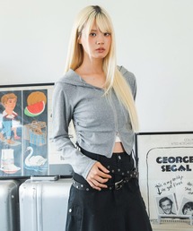 WEGO/【26年秋冬新作】ラメリブパーカー
