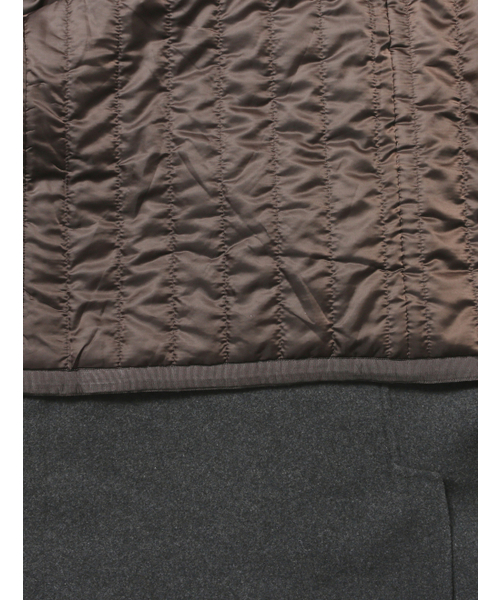 ADHOC(アドホック)の「男女共用セミオーバーバルマカンコート (DK-BROWN) (HBAHC90)(チェスターコート・レディース・その他・FREE/100/95/105)」の6枚目の写真
