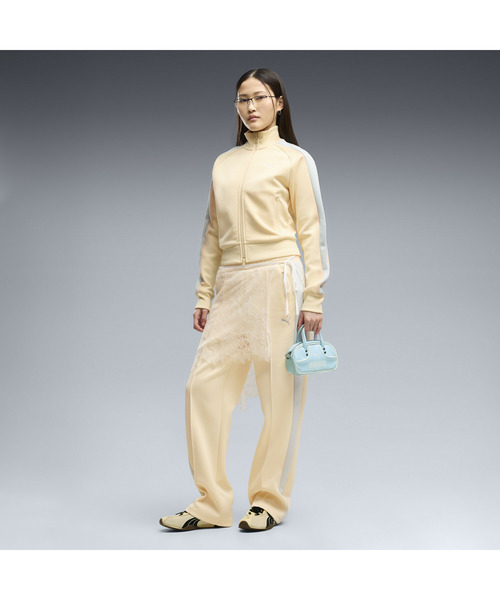 PUMA(プーマ)の「PUMA プーマ ウィメンズ T7 オールウェイズ オン ショート トラック ジャケ(ジャージ・レディース・クリーム/グレー系・MEDIUM/LARGE/X-LARGE/SMALL)」の4枚目の写真