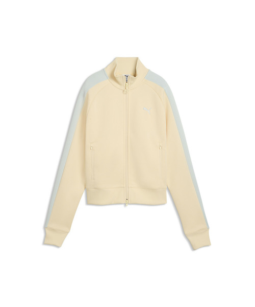 PUMA(プーマ)の「PUMA プーマ ウィメンズ T7 オールウェイズ オン ショート トラック ジャケ(ジャージ・レディース・クリーム/グレー系・MEDIUM/LARGE/X-LARGE/SMALL)」の5枚目の写真