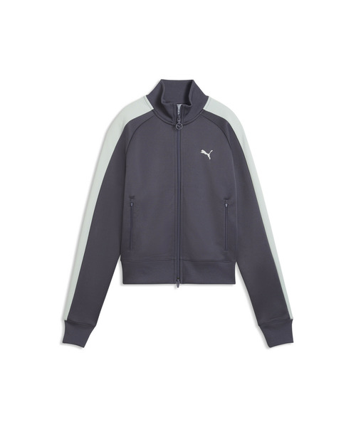 PUMA(プーマ)の「PUMA プーマ ウィメンズ T7 オールウェイズ オン ショート トラック ジャケ(ジャージ・レディース・クリーム/グレー系・MEDIUM/LARGE/X-LARGE/SMALL)」の9枚目の写真