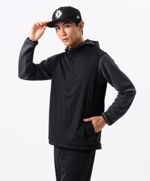 ORANGE LABEL / 撥水 ストレッチ ハーフジップ ベスト（防風）