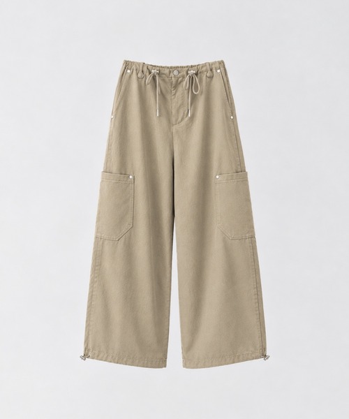 CANAL JEAN(キャナルジーン)の「El mar サイドポケットコットンドロストパンツ(その他パンツ・レディース・ベージュ/ネイビー・ONE SIZE)」の17枚目の写真