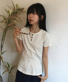 Steven Alan＞ハンド ニット ショートスリーブ プルオーバー（ニット