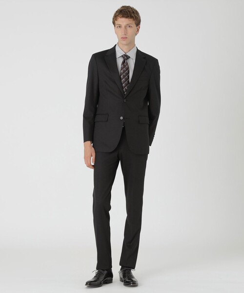 BLACK LABEL CRESTBRIDGE(ブラックレーベル・クレストブリッジ)の「【BE FLEX SUIT】シャドーストライプジャケット(テーラードジャケット・メンズ・ブラック・XL/M/L)」の2枚目の写真