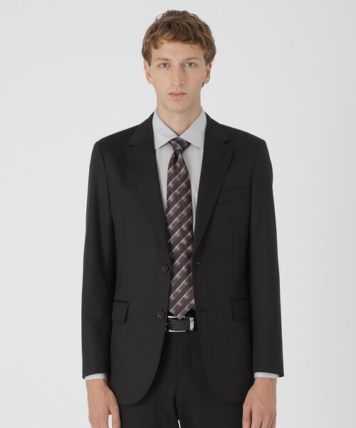 BLACK LABEL CRESTBRIDGE(ブラックレーベル・クレストブリッジ)の「【BE FLEX SUIT】シャドーストライプジャケット(テーラードジャケット・メンズ・ブラック・XL/M/L)」の3枚目の写真
