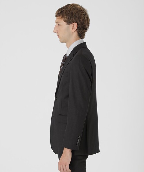 BLACK LABEL CRESTBRIDGE(ブラックレーベル・クレストブリッジ)の「【BE FLEX SUIT】シャドーストライプジャケット(テーラードジャケット・メンズ・ブラック・XL/M/L)」の4枚目の写真