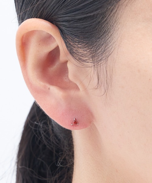 Zoule(ゾーラ)の「Zoule ゾーラ:First pierce ファーストピアス FPZ-7 ピアス(ピアス(片耳用)・レディース・クリア/ブラック/レッド・FREE)」の9枚目の写真