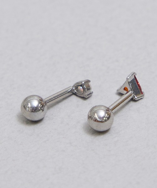 Zoule(ゾーラ)の「Zoule ゾーラ:First pierce ファーストピアス FPZ-7 ピアス(ピアス(片耳用)・レディース・クリア/ブラック/レッド・FREE)」の5枚目の写真