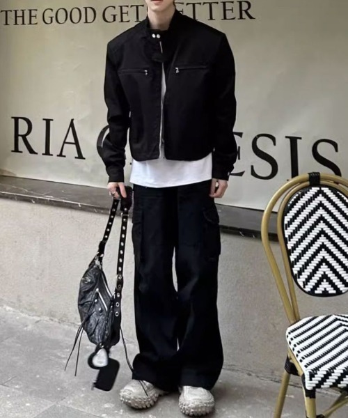 DOUBLE STEAL(ダブルスティール)の「DSミリタリースタンドカラーブルゾン(ブルゾン・メンズ・ホワイト/ブラック・LARGE/MEDIUM/X-LARGE)」の5枚目の写真