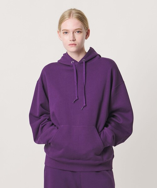 NICE WEATHER（ナイスウェザー）の「＜NICE WEATHER＞NICE ロゴ フーディ（パーカー・メンズ・モカ/パープル/ライトグレー・S/XS/XL/L/M）」の14枚目の写真