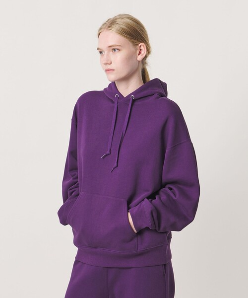 NICE WEATHER（ナイスウェザー）の「＜NICE WEATHER＞NICE ロゴ フーディ（パーカー・メンズ・モカ/パープル/ライトグレー・S/XS/XL/L/M）」の15枚目の写真