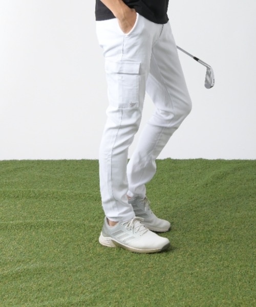 stella77golf（ステラセブンティーンセブンゴルフ）の「極上ｽﾄﾚｯﾁｺﾞﾙﾌﾊﾟﾝﾂ（チノパンツ・メンズ・ネイビー系/ベージュ/ブラック/ネイビー/グレー/ベージュ系/グレー系/ブラック系/ホワイト系/ホワイト・4/LARGE/MEDIUM/2/5/X-LARGE/XX-LARGE/3）」の2枚目の写真