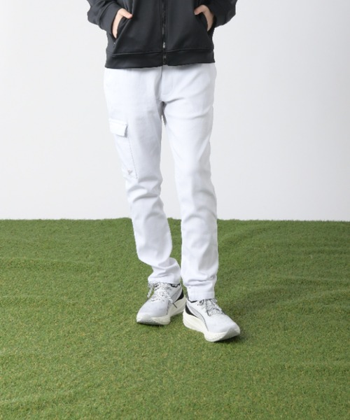 stella77golf（ステラセブンティーンセブンゴルフ）の「極上ｽﾄﾚｯﾁｺﾞﾙﾌﾊﾟﾝﾂ（チノパンツ・メンズ・ネイビー系/ベージュ/ブラック/ネイビー/グレー/ベージュ系/グレー系/ブラック系/ホワイト系/ホワイト・4/LARGE/MEDIUM/2/5/X-LARGE/XX-LARGE/3）」の12枚目の写真