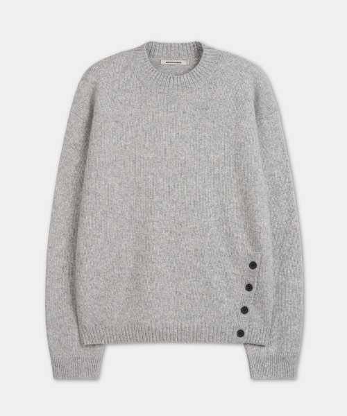 EXCONTAINER(エックスコンテナ)の「モックネッククロップドニット (MELANGE GREY)(ニット/セーター・メンズ・その他・MEDIUM/LARGE/X-LARGE)」の2枚目の写真