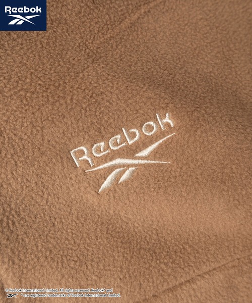 Reebok（リーボック）の「【77】【Reebok/リーボック】フリース ハーフジップ プルオーバー/ハーフジップフリース/スタンドカラー/裾ドローコード/配色ファスナー/配色バインダー/ユニセックス/レディース/メンズ（スウェット・メンズ・キャメル/ネイビー/ホワイト/ブラック・M/L/XL）」の9枚目の写真