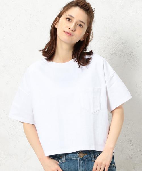 green label relaxing（グリーンレーベルリラクシング）の「CF へヴィウェイト SSL Tシャツ◆（Tシャツ/カットソー・レディース・オフホワイト/ホワイト×ネイビー/グレー/モカ/レッド/その他2・FREE）」の16枚目の写真