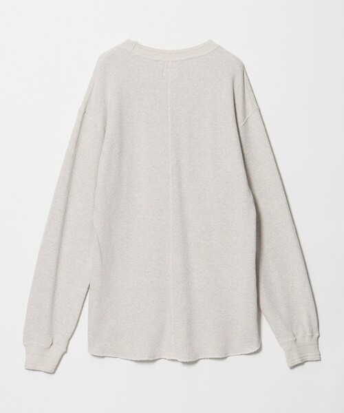 KURO(クロ)の「<KURO> THERMAL CREW/クルーネック サーマル(Tシャツ/カットソー・メンズ・ナチュラル・S/L/M)」の2枚目の写真