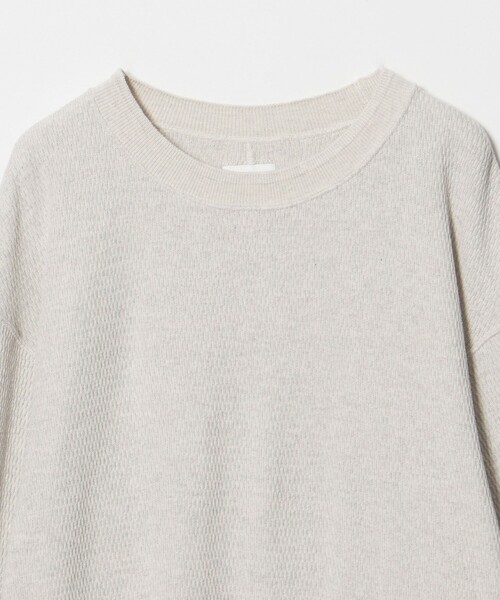 KURO(クロ)の「<KURO> THERMAL CREW/クルーネック サーマル(Tシャツ/カットソー・メンズ・ナチュラル・S/L/M)」の3枚目の写真