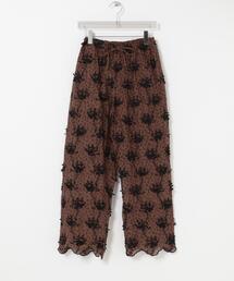 crinkle crinkle crinkle LEOPARD EASY PANTS