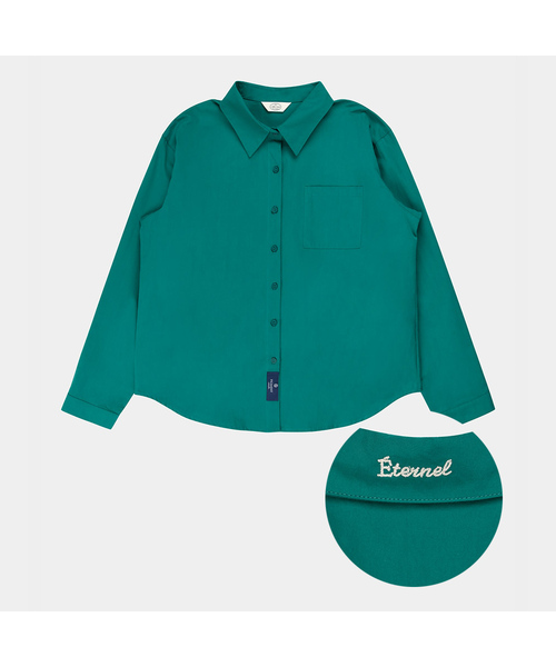 PIGMENT（ピグメント）の「[デイリー]カラーボクシーシャツ (KYNB2608001)（シャツ/ブラウス・レディース・レッド/ブルー/グリーン/アイボリー/クリーム・FREE）」の4枚目の写真